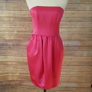 RACHEL ROY Elegant Hot Pink Strapless Dress Size 6